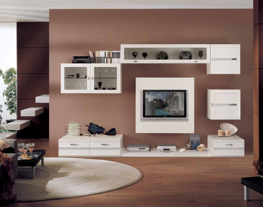 Modular system with the d?cor of mirrored strips Sogni, Arve Style