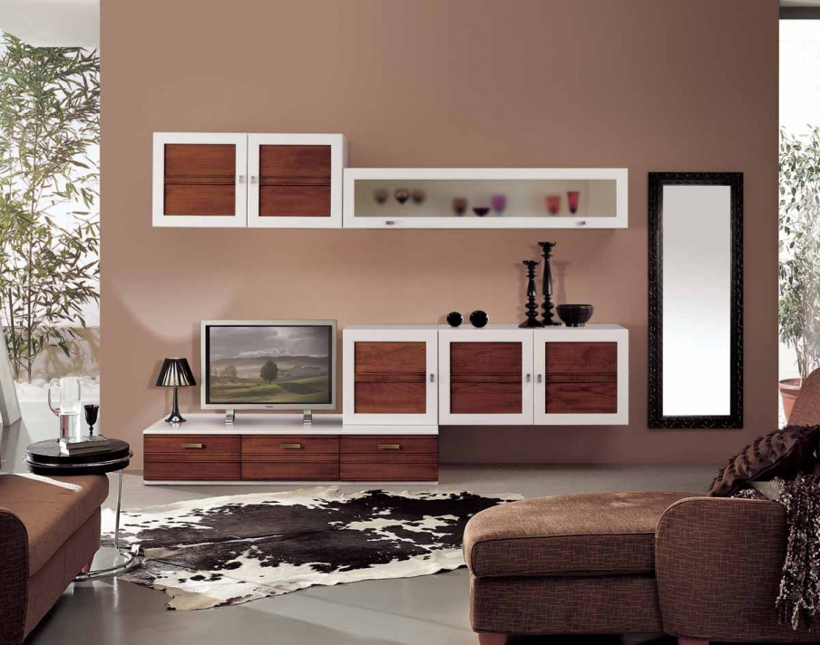 Modular system from an array in a veneer finish and lacquer Sogni, Arve Style