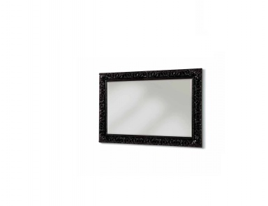 Mirror in frame with a glossy finish in black color Sogni, Arve Style