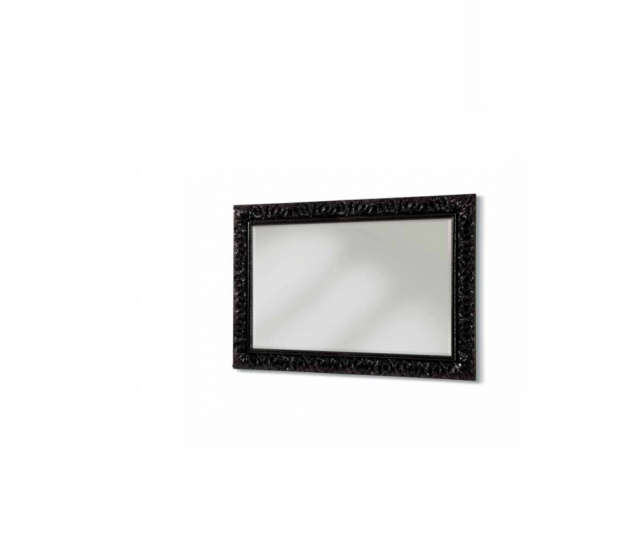 Mirror in frame with a glossy finish in black color Sogni, Arve Style