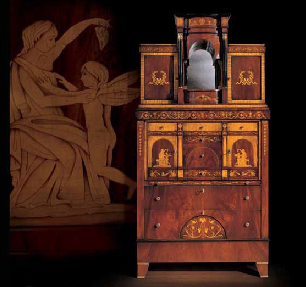 Secretaire mahogany, Ezio Bellotti