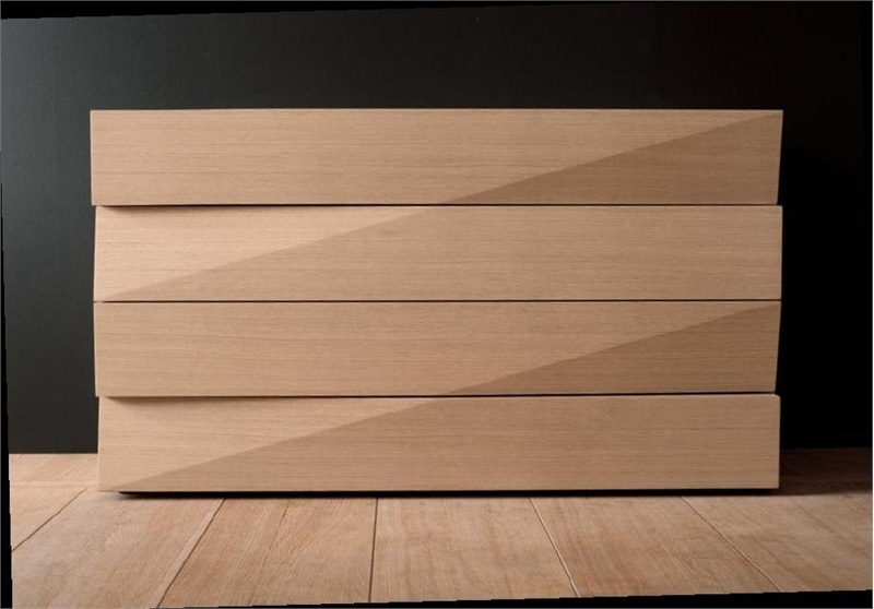 Chest of drawers solid oak Diamante, Lago