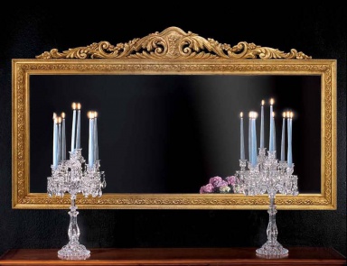 A large mirror with the decor, Mirandola export 