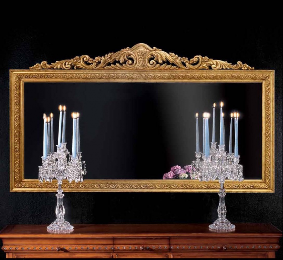 A large mirror with the decor, Mirandola export 