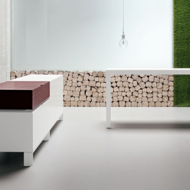 Set consisting of a Desk and cabinets Lounge