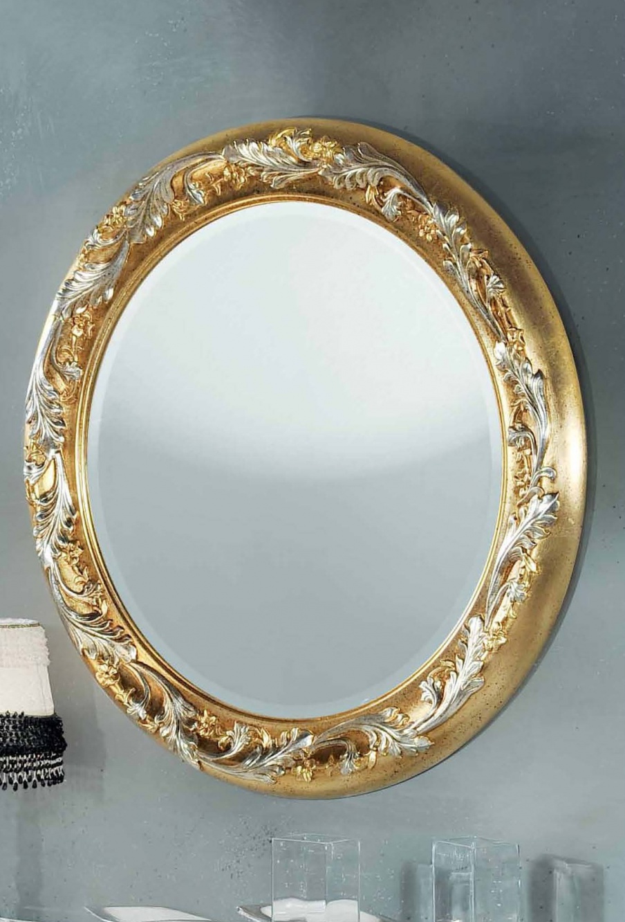 Mirror round classic pattern, Mirandola export