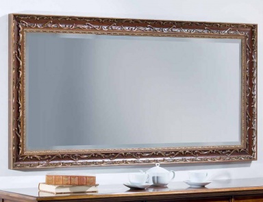Rectangular mirror in decorative frame, Mirandola export