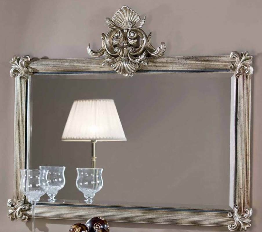 Wall mirror with decorative carving, Mirandola export