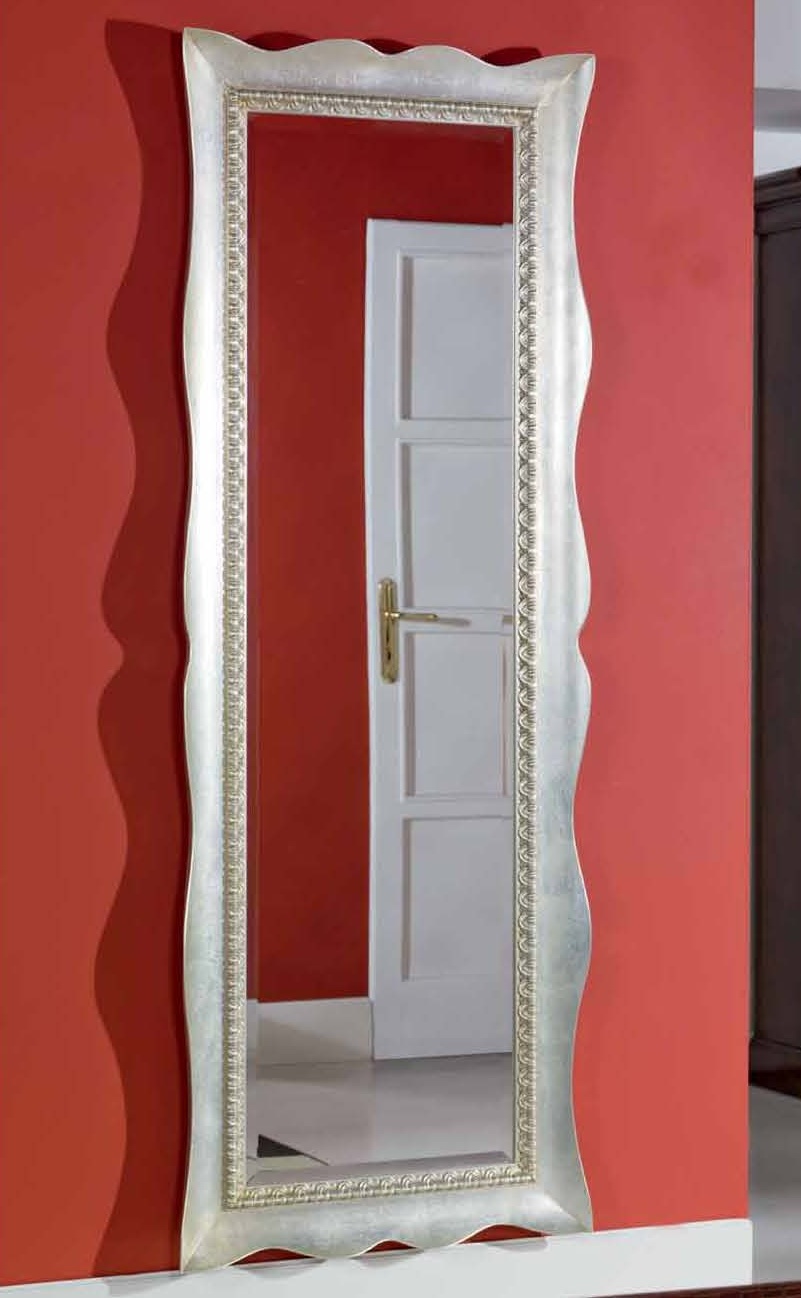 Wall mirror with a decorative frame of rectangular shape, Mirandola