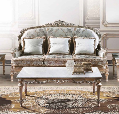 Three-seater sofa on wooden frame, Ezio Bellotti