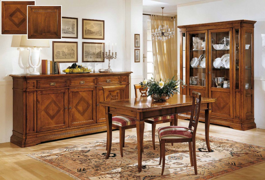 For dining room set with a diamond-shaped pattern Stile, Style Arve