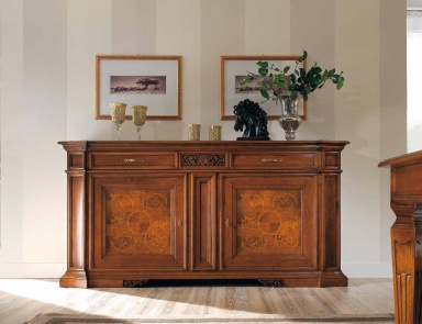 Sideboard with 2 doors in inlay Vivre Lux, Arve Style (the snack bar)