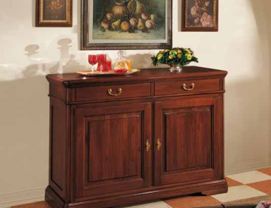 Sideboard with shaped gilt fittings Giotto, Arve Style (the snack bar)