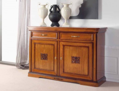In veneer sideboard with carved decoration Exclusive, Arve Style (the snack bar)