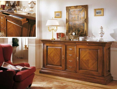 A snack bar with diamond pattern with 4 drawers Stile, Style Arve (the snack bar)