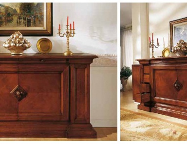 Sideboard with lateral doors and carved decoration Stile, Style Arve (the snack bar)