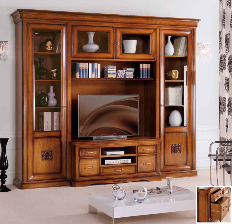 Rack for TV with double doors Exclusive, Arve Style