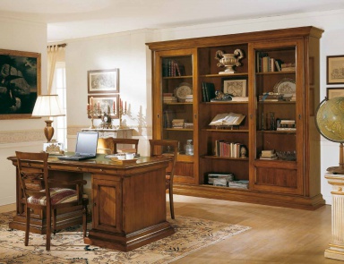 Set to Cabinet in a walnut finish Stile, Style Arve