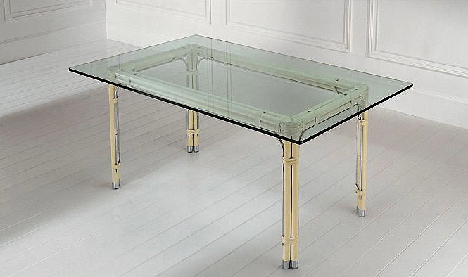 Dining table with metal legs, AURELIO Dec - Smania