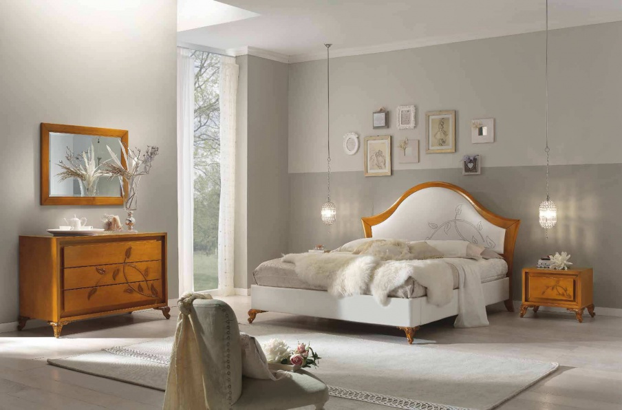 Headsets for bedrooms with flower ornament Camelia, Arve Style