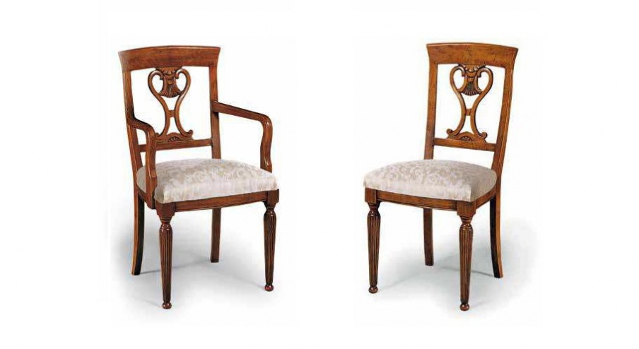 Chair with high backrest resni Cavour, Arve Style