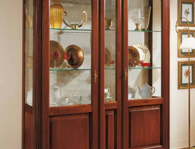 Showcase double leaf of solid and glass Giotto, Arve Style