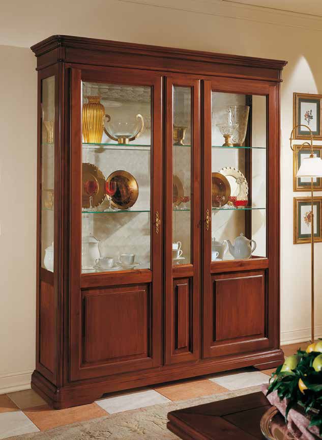 Showcase double leaf of solid and glass Giotto, Arve Style