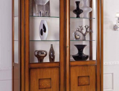 Showcase with 2 doors and sidewalls in glass Exclusive, Arve Style