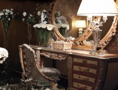 Carved dressing table, Ezio Bellotti