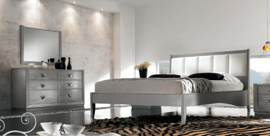 Set for bedroom in silvery-grey tones Giselle, Arve Style