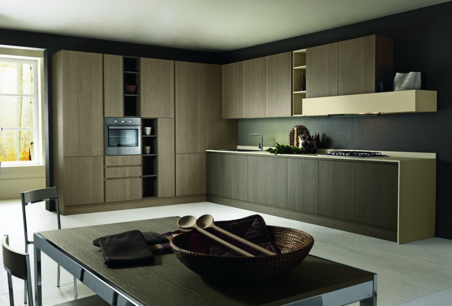 Kitchen (kitchen set) in a modern style Tuttolegno, Astra