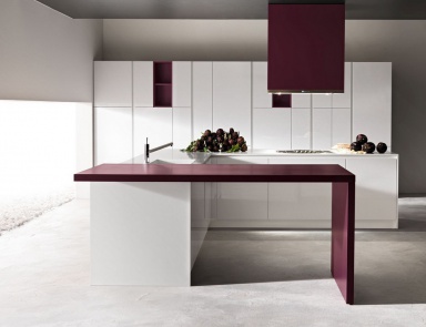 Kitchen (Suite kitchen) with island Cristal, Astra
