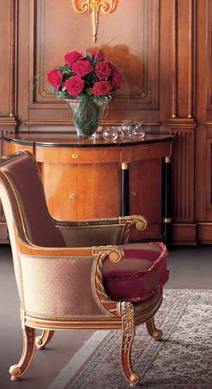 The console in the shape of a Crescent, Ezio Bellotti