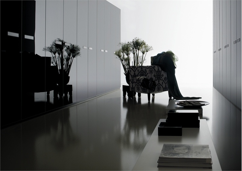 Wardrobe with glass doors Mira, Lema