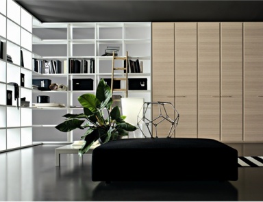 Wardrobe oak finish Orizzontal, Lema