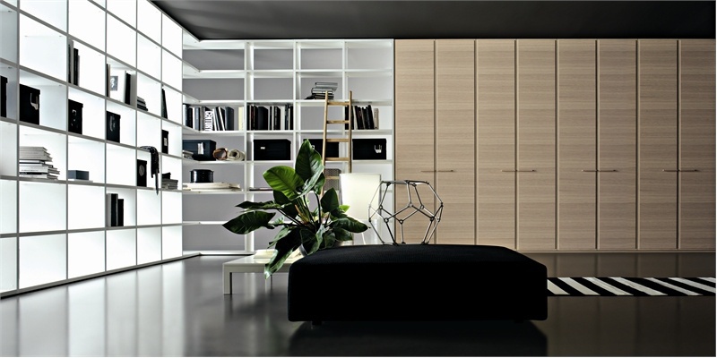 Wardrobe oak finish Orizzontal, Lema