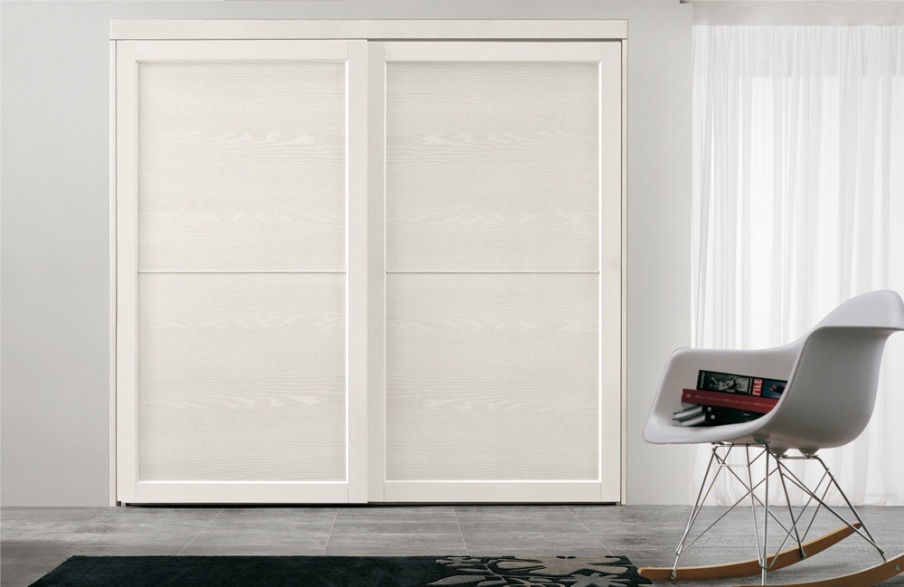 Wardrobe made of natural wood Telaio +1, Cenedese