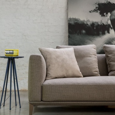 Modular sofa with pouffe Dylan
