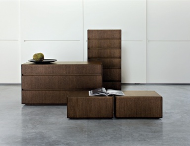 Bedside table solid oak Side, Lema