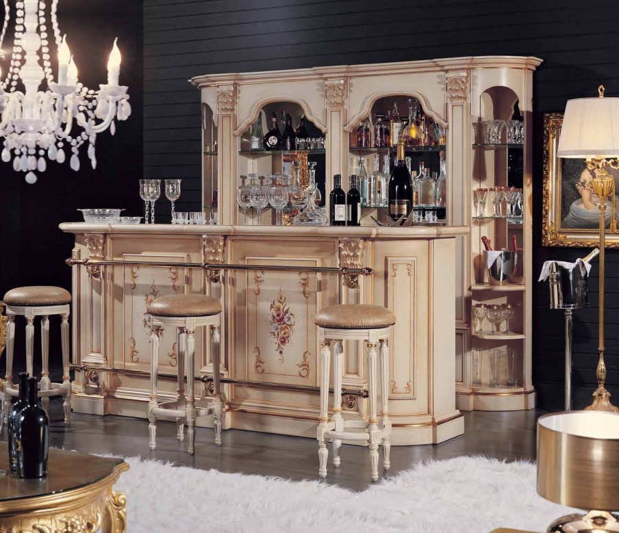 Bar (Suite bar) with decorative pattern on the facade, Mirandola Export