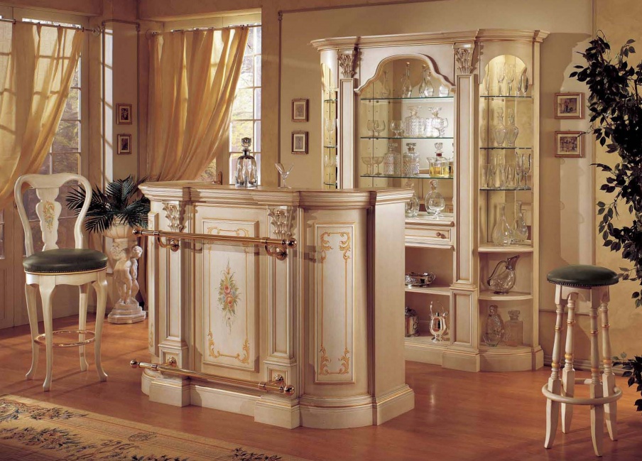 Bar (Suite bar) with a graceful pattern on the facade, Mirandola Export