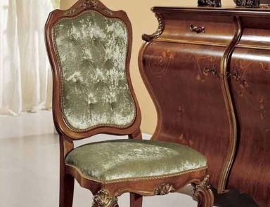 A chair with soft upholstery, Mirandola Export