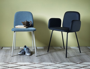 Chair with metal frame Leda, Miniforms 