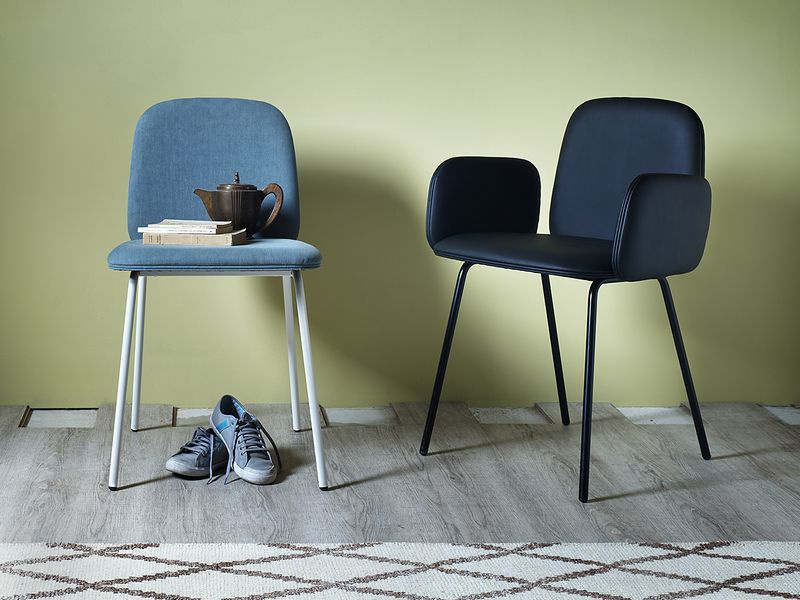 Chair with metal frame Leda, Miniforms 