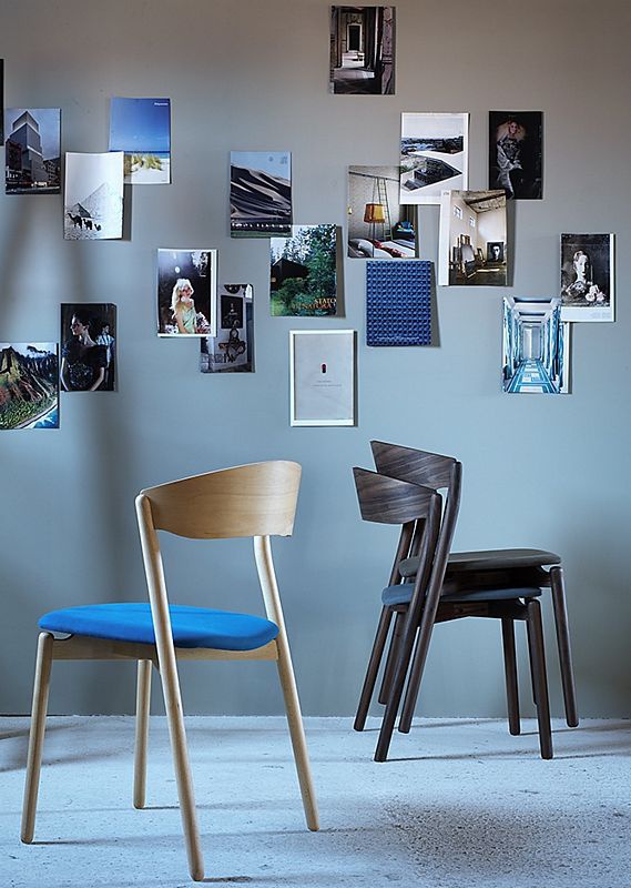 Chair with a frame made of wood Tube, Miniforms 