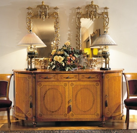 Cabinet with hinged doors and drawers, Credenza Vintage - Provasi