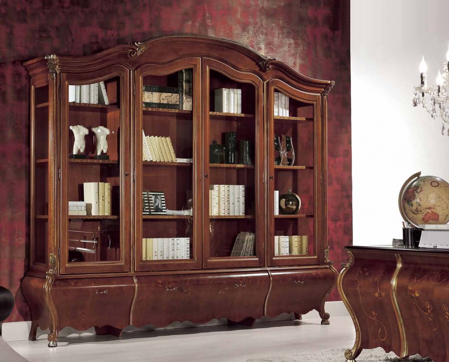 Bookcase with glass doors, Mirandola Export