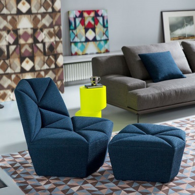 Chair with Ottoman Gossip