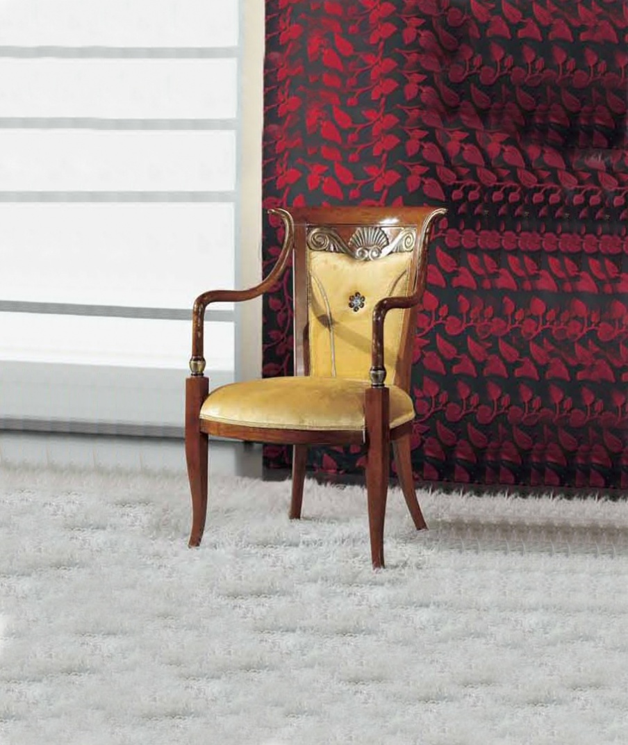 Chair with armrests and inlaid, Mirandola Export