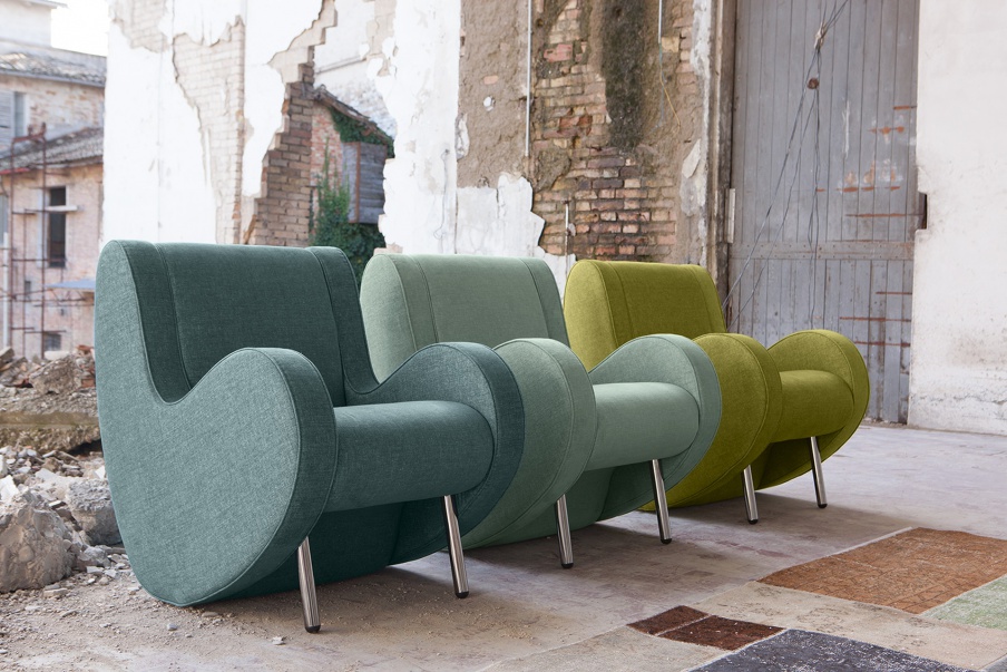 Chair with metal legs Atina, Domingo Salotti